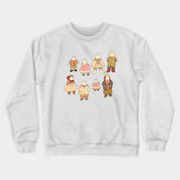 Winter bunnies Crewneck Sweatshirt by PeachyDoodle